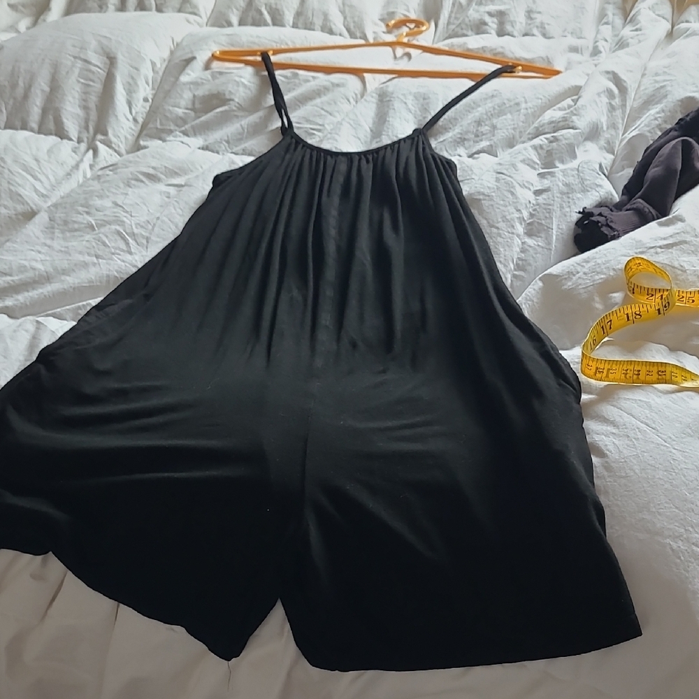 SHEIN Black Spaghetti Strap Romper